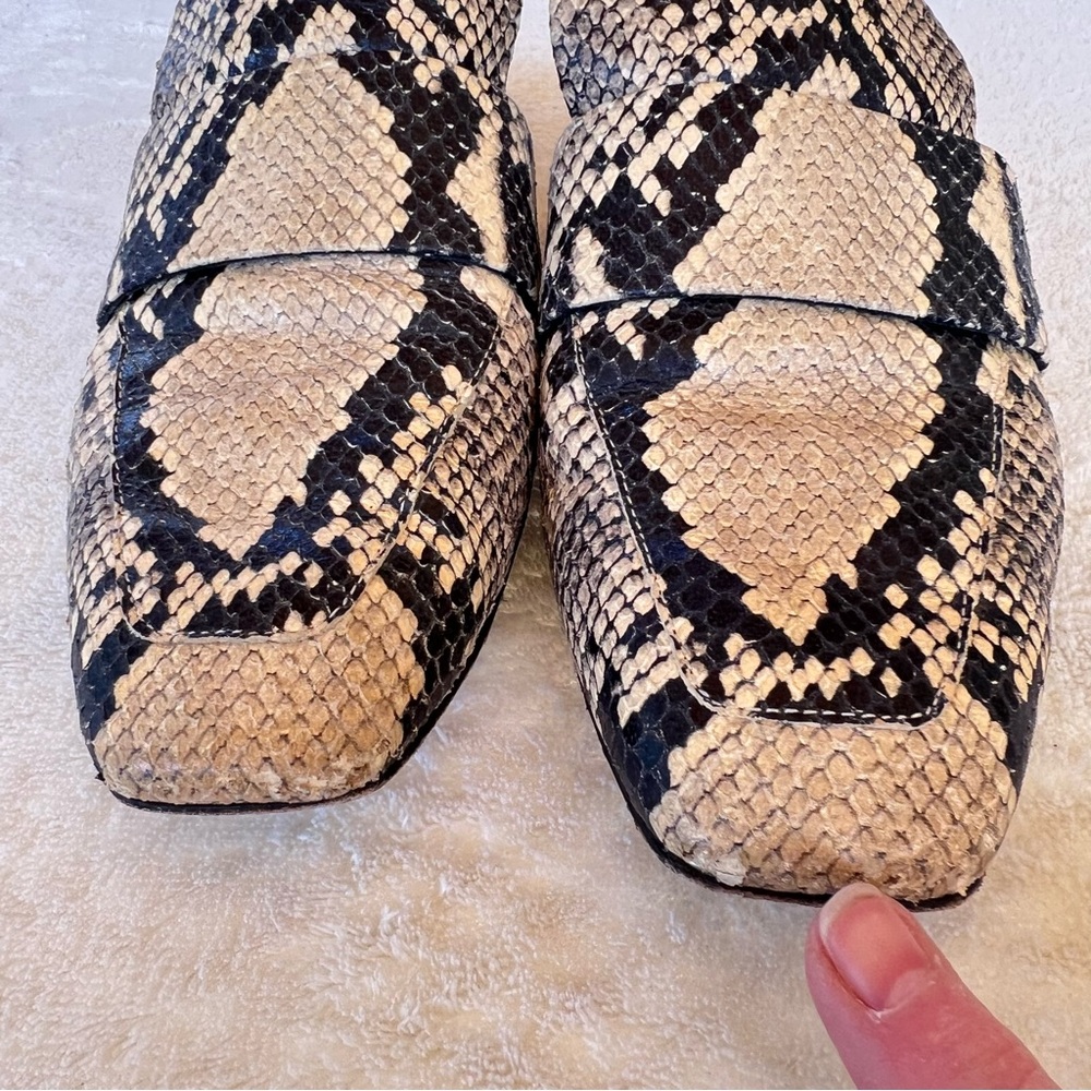 Rag & Bone Aslen Python Snake Print Loafer Mule |… - image 3